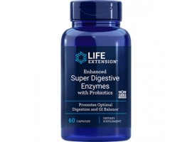 Life Extension Enhanced Super Digestive Enzymes With Probiotics, 60 vege caps